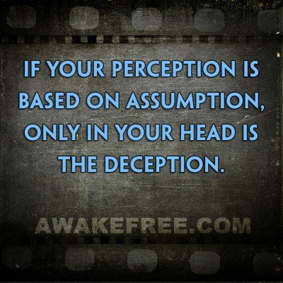 Perception, Assumption, Deception