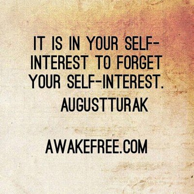 Self Interest ~ August Turak